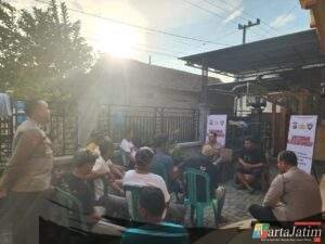 Satbinmas Polres Nganjuk Gelar Pembinaan dan Penyuluhan Kamtibmas di Desa Ngudikan