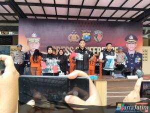 Polres Kediri Kota Amankan 2 Tersangka Curanmor yang Beraksi di Sejumlah TKP