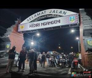 Rombongan Pesilat Pulang, Jalur Kediri Kota Dijaga Ketat Polisi