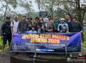 Polres Trenggalek Kampanyekan Operasi Keselamatan Semeru 2026 Dengan ‘Muncak Bareng’