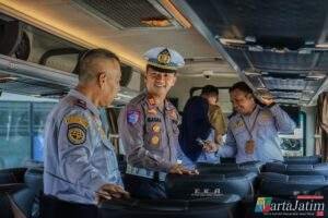 Operasi Keselamatan Semeru 2026 Polres Jember Ramp Check dan Periksa Kesehatan Awak Bus