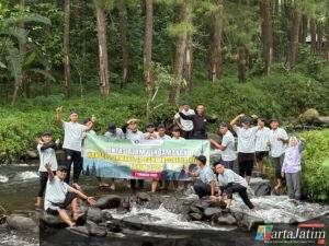 Polres Kediri Kota Dampingi Peningkatan Kemampuan Satpam Bank Indonesia di Hutan Pinus Kare