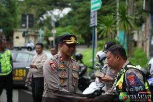 Pastikan Keamanan Pengunjung, Wakapolres Kediri Kota Sidak Pengamanan Wisata Pagora dan Selomangkleng