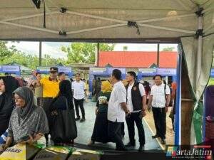 Sinergi Polres Ngawi dengan Pemkab Beri Pendampingan Operasi Pasar Murah