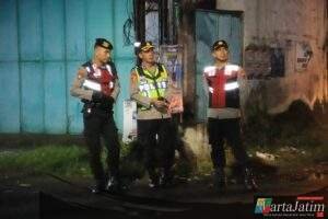 Polres Kediri Kota Gelar Patroli Skala Besar, Antisipasi SOTR dan Gangguan Kamtibmas