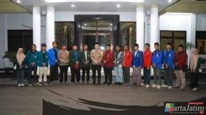 Bangun Kepercayaan dan Sinergi, Kapolres Nganjuk Gelar Audiensi dan Buka Bersama Mahasiswa