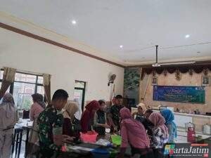 Kolaborasi TMMD ke-127 dan UPT BLK Kediri, Warga Gadungan Dibekali Keterampilan Roti dan Kue