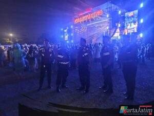 Pengamanan Berlapis Polres Kediri Kota Pastikan Konser Bertajuk “ Kasir Usaha Festifal 2026 “ Berjalan Aman dan Kondusif