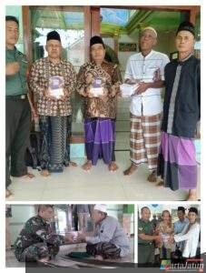 Koramil 02/Pesantren Bagi 400 Mushaf Al Qur’an di 15 kelurahan di Wilayah Binaan