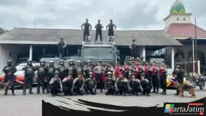 Kasat Samapta Polres Kediri Kota AKP Priyo Hadistyo, S.H, Beserta Staff dan Anggota  Ucapkan Selamat Hari Raya Idhul Fitri 1447 H