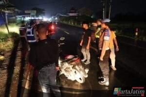 Polres Bangkalan Gelar KRYD Bulan Suci Ramadhan 13 Motor Tanpa STNK Diamankan