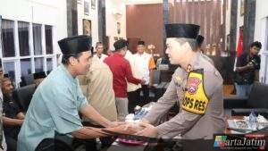 Silaturahmi Ramadan, Kapolres Nganjuk Ajak Ormas Jaga Kamtibmas