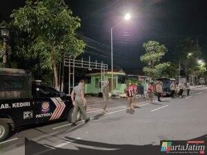 Sinergi Polri Dengan Satpol PP Patroli Gabungan,Pastikan Keamanan dan Kondusifitas Ramadhan Di Kabupaten Kediri