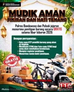 Mudik Tenang Barang Aman : Polres Bondowoso Buka Layanan Penitipan Kendaraan Gratis!
