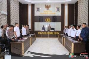 Amankan Idul Fitri 1447 H, Polres Kediri Kota Bersama Pemkot dan Stakeholder Gelar Rakor Ops Ketupat