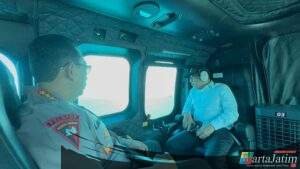 Cek Kesiapan Arus Mudik Pelabuhan Merak, Kapolri, Panglima hingga Menko PMK Patroli Naik Heli