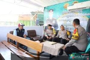 Cek Pospam dan Posyan Ops Ketupat Semeru, Kapolres Kediri Pastikan Jalur Mudik Siap Dilayani