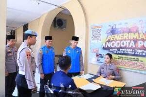 Kapolres Kediri Kota Monitoring Penerimaan Akpol, Bintara, dan Tamtama 2026