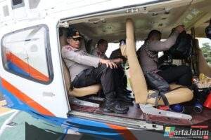 KRYD : Kapolda Jatim Laksanakan Patroli Udara Pastikan Arus Balik Lebaran 2026 Tetap Aman dan Kondusif