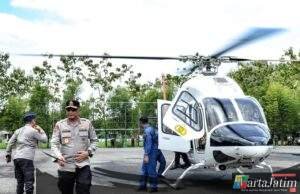 Pantau Arus Balik dari Udara, Kapolda Jatim : “Alhamdulillah Berjalan Lancar”