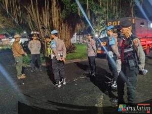 Sinergitas TNI-Polri dan Satpol PP, Patroli Gabungan Amankan Malam Minggu di wilayah hukum Polres Kediri Kota