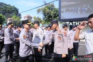 Apel Pagi dan Halal Bihalal, Polres Kediri Kota Perkuat Soliditas dan Kesiapsiagaan Personel