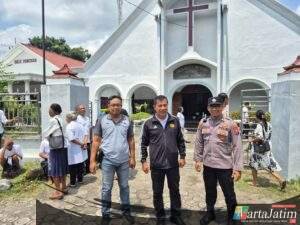 Pengamanan Jumat Agung, Polres Kediri Pastikan Ibadah Berjalan Kondusif