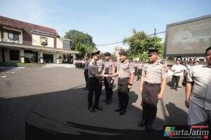 Apel Pagi Polres Kediri Kota, Kapolres Tekankan Tugas Dilaksanakan dengan Ikhlas dan Profesional