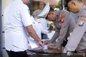 Ratusan Personel Ikuti Pemeriksaan Kesehatan Berkala Polres Kediri