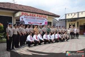 Dari Pelayanan hingga Peran Bhabinkamtibmas, Ini Pesan Kapolres Kediri di Polsek Papar