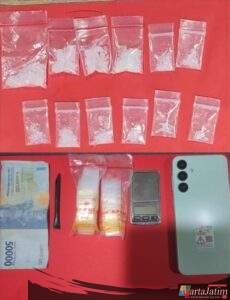 Polres Pelabuhan Tanjungperak Amankan Tersangka Kurir Sabu di Surabaya