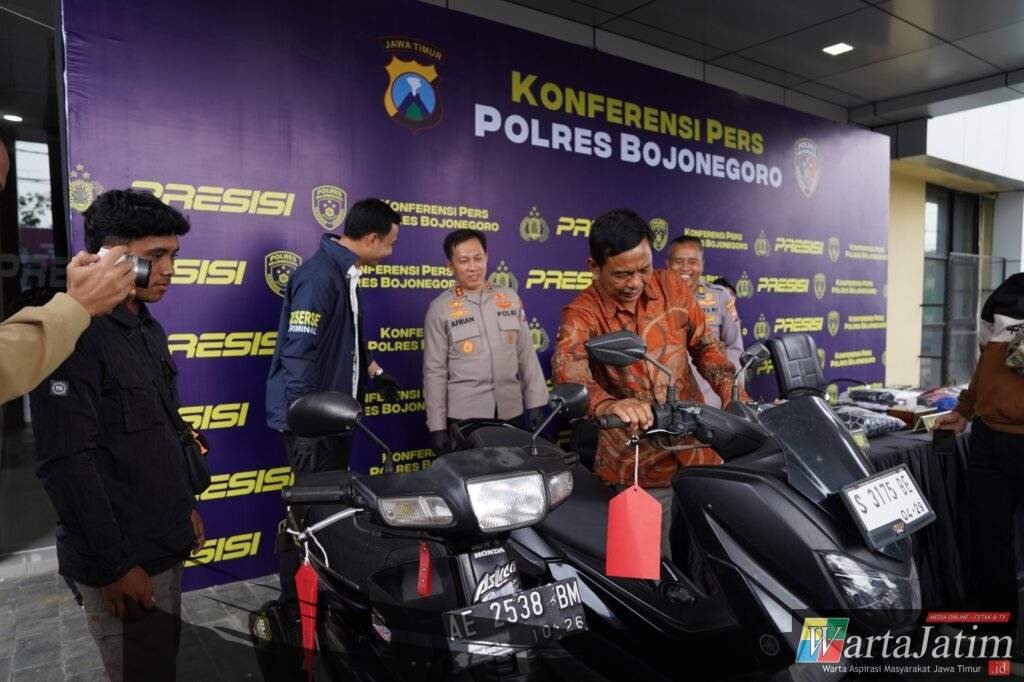 Polres Bojonegoro Ungkap Dua Kasus Curanmor, Dua Tersangka Diamankan