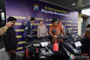 Polres Bojonegoro Ungkap Dua Kasus Curanmor, Dua Tersangka Diamankan