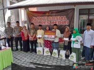 Bantuan Sumur Bor dari Polres Kediri Jangkau Warga Sidomulyo