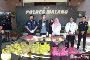 Polres Malang Bongkar Sindikat Pengoplos LPG Bersubsidi di Kepanjen
