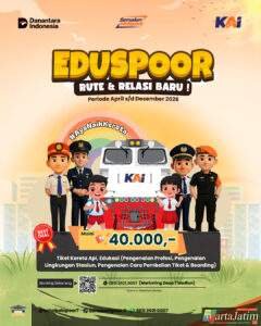 Perkenalkan Dunia KA Sejak Dini Sekaligus Ciptakan Duta Keselamatan Cilik,KAI Daop 7 Ajak Siswa Naik Kereta Bareng Lewat Program Eduspoor