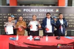 Polres Gresik Amankan Tersangka Penipuan Rekrutmen ASN Modus Jual Beli SK Palsu