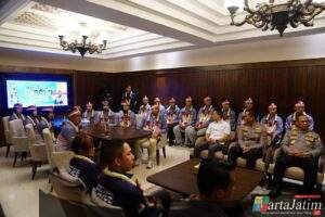 As SDM Kapolri Sambut Kepulangan Kontingen Taekwondo Garbha Presisi Peraih Juara Umum WATA Championship 2026