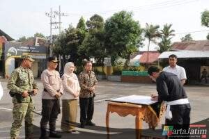 Perkuat Deteksi Dini, Apel Sabuk Kamtibmas Satukan Elemen Masyarakat Kabupaten Kediri