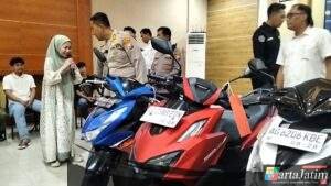 Polres Kediri ungkap 5 Kasus curanmor, dan  kembalikan ke pemilik