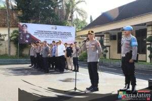 Situasi Aman Jadi Prioritas, Polres Kediri Kota Gelar Apel Siaga Hari Buruh