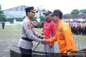 Polres Ngawi Perkuat Jaga Kondusifitas Wilayah dengan Sabuk Kamtibmas