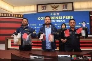 Polres Tuban Ungkap Jaringan Pengedar Uang Palsu 3 Tersangka Diamankan