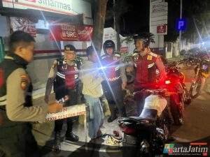 Antisipasi Gangguan Kamtibmas, Polres Kediri Kota Gelar Patroli Skala Besar