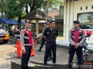 Patroli Kota Presisi Polres Kediri Sasar Bank dan Pasar, Utamakan Keamanan Masyarakat