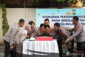 Kapolres Kediri Ajak Personel Jadikan Ulang Tahun Sebagai Pengingat untuk Berbuat Lebih Baik