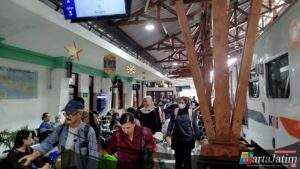 Long Weekend Kenaikan Yesus Kristus, Okupansi Penumpang di KAI Daop 7 Madiun Terpantau Masih Tinggi