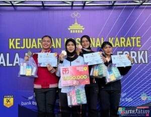 Bripda Salma Aulia, Polwan Ditpolsatwa Baharkam Polri Borong Medali di Kejurnas Karate PB FORKI 2026