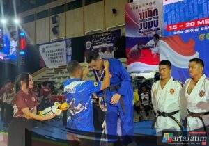 Dua Personel Polres Ngawi, Raih Juara II Kata Beregu Bela Diri Kapolri Cup 2026