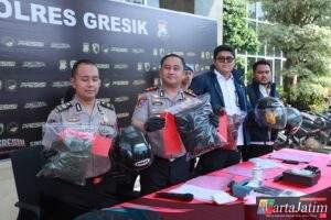 Gerak Cepat Polres Gresik Amankan 8 Oknum Suporter Terlibat Pengeroyokan